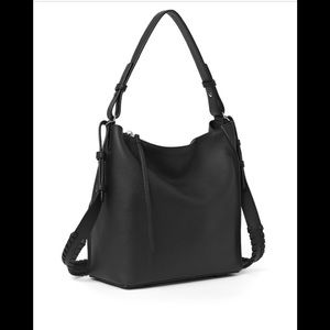 All Saints black bag purse
